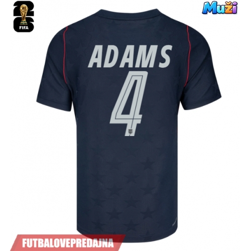 Lacne Muži Futbalové dres Spojené štáty Tyler Adams #4 MS 2026 Krátky Rukáv - Preč